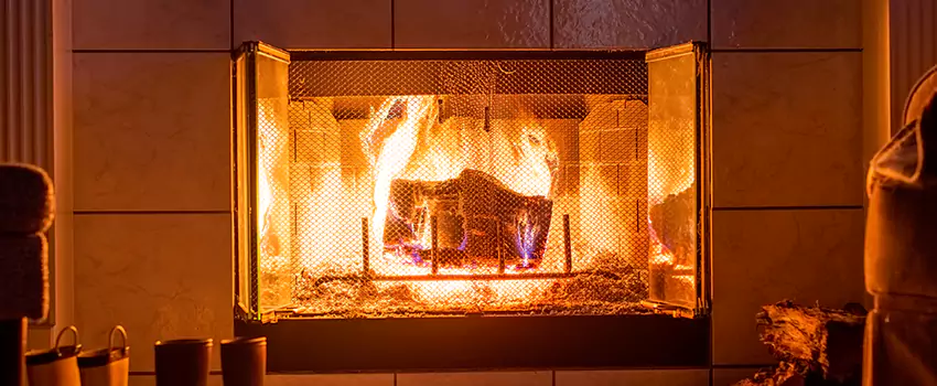 Mendota Hearth Landscape Fireplace Installation in Corpus Christi, Texas